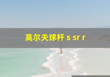 高尔夫球杆 s sr r